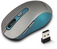 Esperanza EM131B Vezeték nélküli 2.4ghz optikai egér 6d usb adara kék em131b kép