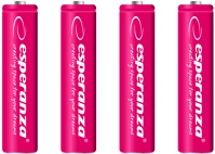 Esperanza EZA102R Rechargeable batteries ni-mh aaa 1000mah 4pcs. red kép