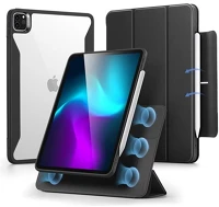 Esr GP-158495 Ipad pro 13 (2024)  rebound hybrid szilikon telefonvédő aktív flip, ceruza tartó, fekete kép