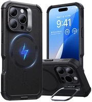 Esr GP-164272 cyber tough halolock szilikon telefonvédő ütésállóság, magsafe, fekete kép