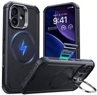 Esr GP-174889 Iphone 17  cyber szilikon telefonvédő ütésállóság, magsafe, fekete kép