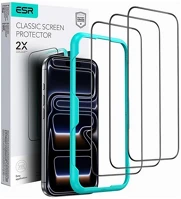 Esr GP-181233 Iphone air  classic képernyővédő üveg 3db 2.5d, 9h + segédkeret, fekete kép