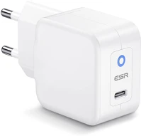 Esr S52693 Hálózati töltő adapter, 20w, usb type-c aljzat, gyorstöltés, pd, fehér kép