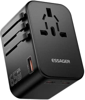 Essager ECT65-LT01-Z Travel wall charger, 65w (black) kép