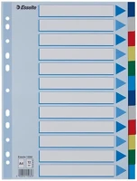 Esselte 02.00183 Regiszter  a/4 műanyag 12 részes kép