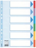 Esselte 02.00190 Regiszter  standard a/4 karton 6 részes kép