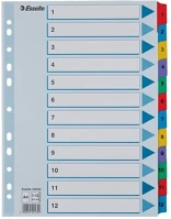 Esselte 02.00515 Regiszter  mylar a/4 laminált karton 1-12 kép