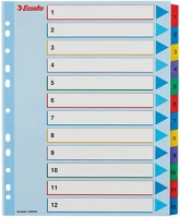 Esselte 02.00658 Regiszter  a/4 maxi laminált karton újraírható 1-12 kép