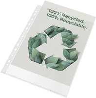 Esselte 02.00741 Lefűzhető genotherm  recycled  a/4 70 mikron narancsos 100 darabos kép