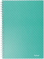 Esselte 02.0094705 Spirálfüzet kockás  a/5 80 lapos colour breeze zöld kép