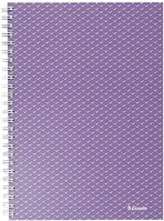 Esselte 02.0094735 Spirálfüzet kockás  a/5 80 lapos colour breeze levendula kép