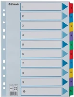 Esselte 02.00981 Regiszter  mylar a/4 laminált karton 1-10 kép