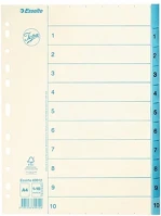 Esselte 02.00985 Regiszter  a/4 karton 1-10 kép