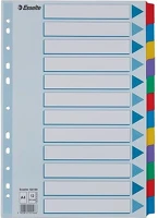 Esselte 02.00991 Regiszter  mylar a/4 laminált karton 12 részes kép