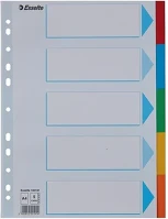 Esselte 02.00992 Regiszter  standard a/4 karton 5 részes kép