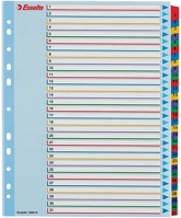 Esselte 02.01032 Regiszter  a/4 maxi laminált karton újraírható 1-31 kép