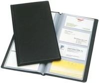Esselte 03.00016 Névjegytartó  standard pvc borítású karton 128 darabos fekete kép
