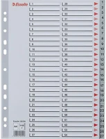 Esselte 1-54 SZÜRKE Regiszter  a/4 műanyag 1-54 szürke kép