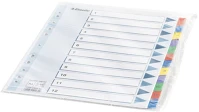 Esselte 100162 Elválasztólap, a4, regiszteres 1-12 laminált karton fülek kép