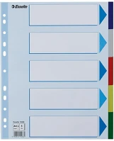 Esselte 15266 Regiszter  a/4 maxi műanyag 5 részes kép