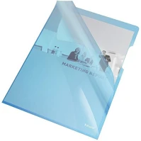 Esselte 55435 Genotherm 'l' a4, 150 micron víztiszta felület  luxus kék kép