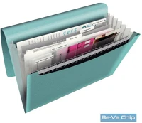 Esselte 626252 Colourice 6 részes kék harmonika irattartó kép