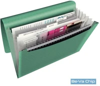 Esselte 626253 Colourice 6 részes zöld harmonika irattartó kép