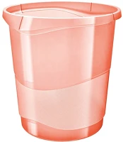 Esselte 626288 Papirkosár  colour ice 14l áttetsző barack kép