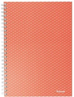 Esselte 628468 Spirálfüzet  colour breeze a/5 kockás korall kép