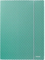 Esselte 628493 Colourbreeze karton zöld gumis mappa kép