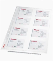 Esselte 78930 Lefűzhető tasak  a/4 170 mic. víztiszta névjegytartó 10 db/csomag kép