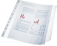 Esselte A/4 100 MIC Lefűzhető tasak  a/4 100 mic. narancsos behajtható füllel  10 db/csomag kép