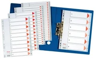 Esselte COR_E100104 Regiszter, műanyag, a4, 1-6, szürke kép