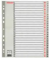 Esselte COR_E100127 Regiszter, műanyag, a4 maxi, 1-31, szürke kép
