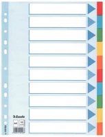 Esselte COR_E100193 Regiszter, karton, a4, 10 részes, írható előlappal,  