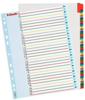Esselte COR_E100210 Regiszter, laminált karton, a4 maxi, 1-31, újraírható, kép