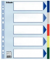 Esselte COR_E15266 Regiszter, műanyag, a4 maxi, 5 részes, kép