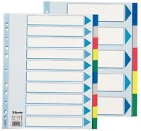 Esselte COR_E15267 Regiszter, műanyag, a4 maxi, 10 részes, kép