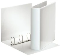 Esselte COR_E49705 Gyűrűs könyv, panorámás, 4 gyűrű, d alakú, 75 mm, a4, pp, fehér kép