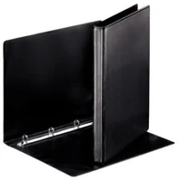 Esselte COR_E49753 Gyűrűs könyv, panorámás, 4 gyűrű, 25 mm, a4, pp, fekete kép