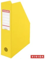 Esselte COR_E56001 Iratpapucs, pvc/karton, 70 mm, összehajtható, vivida sárga kép