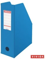 Esselte COR_E56075 Iratpapucs, pvc/karton, 100 mm, összehajtható, vivida kék kép