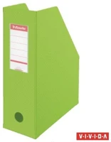 Esselte COR_E56076 Iratpapucs, pvc/karton, 100 mm, összehajtható, vivida zöld kép