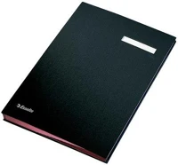 Esselte COR_E621061 Aláírókönyv, a4, 20 részes, karton, fekete kép