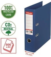 Esselte COR_E627565 Iratrendező, 75 mm, a4, élvédő sínnel,  