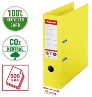 Esselte COR_E627566 Iratrendező, 75 mm, a4, élvédő sínnel,  