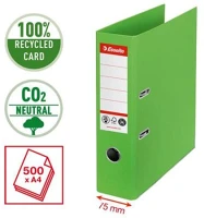 Esselte COR_E627567 Iratrendező, 75 mm, a4, élvédő sínnel,  