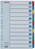 Esselte E100169 Regiszter, laminált karton, a4, 12 részes,  