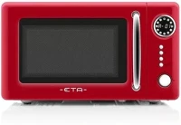 Eta 321090030 321090030 mikrohullámú sütő retro, piros kép