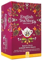 Ets T17000583 Fekete tea 20x2 g english tea shop 20, bio gyömbér, barack kép